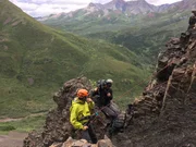 Pal&auml;ontologe Dr. Pat Druckenmiller und Regisseur Oscar Chan.