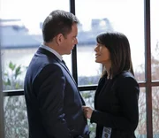 Ermitteln zusammen in einem neuen Mordfall: DiNozzo (Michael Weatherly, l.) und seine Freundin ATF Special Agent Zoe Keates (Marisol Nichols, r.).
