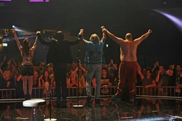 (v.l.n.r.) Jessi (Josefine Preu&szlig;); Sammy (B&uuml;lent Ceylan); Wolle (Paul Fa&szlig;nacht); Mahmut (&Ouml;zg&uuml;r Karadeniz)