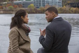 Gugu Mbatha-Raw (Prema Mutiso), Will Smith (Dr. Bennet Omalu).