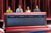 Die Kandidat:innen (v.l.n.r. am Panel): Kerstin Wachs, Nicolas Busch, Vanessa Sumbajak und Juergen Motze.