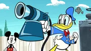 L-R: Mickey Mouse, Donald Duck