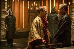Cardina (F. Murray Abraham, v.l.) und Sheriff of Nottingham (Ben Mendelsohn, v.r.)