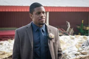 A pickpocket dies of anthrax poisoning, putting Holmes and Watson on the trail of the toxin source in order to prevent more deaths on ELEMENTARY. Pictured (L-R) Jon Michael Hill as Detective Marcus.