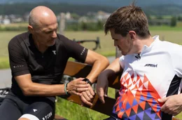 Frank Seibert (re.) und Markus, ein begeisterter Hobbysportler und Selbstoptimierer, in Tirol.