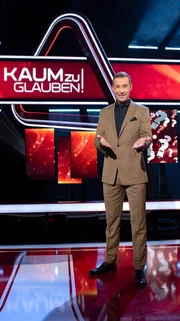 Kaum zu glauben! Moderator Kai Pflaume