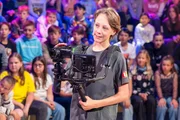 Diesmal ist Kamerakind Lucas für die Aufnahmen im Studio zuständig.