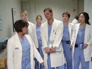 GREY'S ANATOMY - "If Tomorrow Never Comes" - Alex gains the trust of Annie, a nervous patient with an extraordinarily giant tumor, only to humiliate himself in front of her later. Meanwhile Derek chooses Meredith to assist with an elderly Parkinson's patient who may need surgery -- but Bailey disapproves of their relationship and is determined to make Meredith suffer -- and tensions escalate between Burke and Shepherd. GREY'S ANATOMY - "If Tomorrow Never Comes" - Alex gains the trust of Annie, a nervous patient with an extraordinarily giant tumor, only to humiliate himself in front of her later. Meanwhile Derek chooses Meredith to assist with an elderly Parkinson's patient who may need surgery -- but Bailey disapproves of their relationship and is determined to make Meredith suffer -- and tensions escalate between Burke and Shepherd.