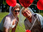 Zumindest beim Beziehungstest kommen Single Christopher und Kandidat André schon unter die Haube.