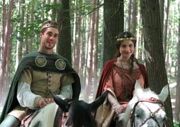 Prinz Jan (Patrik Děrgel) und Prinzessin Victoria (Eva Josef&iacute;kov&aacute;)