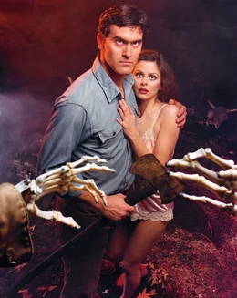 Erleben einen Alptraum, den scheinbar nur einer &uuml;berleben kann: Ashley "Ash" J. Williams (Bruce Campbell, l.) und Cheryl (Ellen Sandweiss, r.) ...