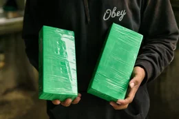 Zu 1-Kilo-Bl&ouml;cken gepresst, schmuggeln Kuriere die Drogen in die St&auml;dte oder &uuml;ber die Grenzen ins Ausland.