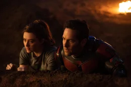 Cassie Lang (Kathryn Newton, l.); Scott Lang / Ant-Man (Paul Rudd, r.)