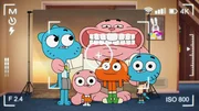 v.li.: Nicole, Anais, Richard, Darwin, Gumball