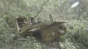 In the deep jungle of the Chin Hills lie the remains of an old M3 Lee tank used by the British in the Burma Campaign.