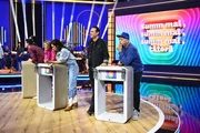 (v.l.n.r.) Alec Völkel; Lutz van der Horst; Ruth Moschner; Nora Tschirner; Sascha Vollmer; Smudo