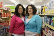 Erin (R) shopping with her friend Lorie.