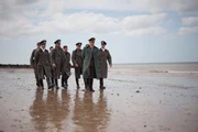 Rommel with his aides surveying the beach and issuing his orders.