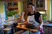 Marisa Marquardt mit Wagyu-Heubraten.