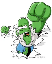 Bart hat mit seinen Comics über den wütenden Homer (Bild) großen Erfolg und schafft den Sprung ins Filmgeschäft. Doch Homer will gegen sein Image als Wüterich ankämpfen.