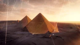 Die animierte Darstellung eines neu entdeckten Hohlraums in der Cheopspyramide