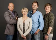 Im Kampf gegen das Verbrechen: Robert Ritter (r.), Gerrit Grass (2.v.r.), Michael Naseband (l.) und Alexandra Rietz (2.v.l.) ... Im Kampf gegen das Verbrechen: Robert Ritter (r.), Gerrit Grass (2.v.r.), Michael Naseband (l.) und Alexandra Rietz (2.v.l.) ...