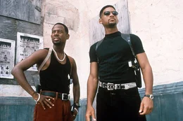 L - R: Martin Lawrence als Marcus Burnett, Will Smith als Mike Lowrey