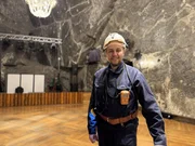 Kamil Broniowski arbeitet tief unter der Erde im Salzbergwerk Wieliczka, etwas außerhalb von Krakau.