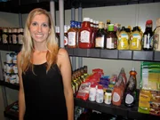 Michelle with stockpile.