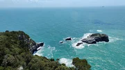 Blick vom Leuchtturm auf der Isola del Tino.