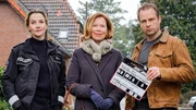 Drehstart für Nord bei Nordwest "Canasta" (AT) und "Natalja" (AT) - mit Hinnerk Schönemann und Jana Klinge Von links nach rechts: Jana Klinge, Marion Kracht, Hinnerk Schönemann