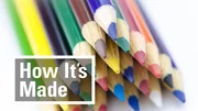 Coloured pencil pyramid