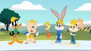 v.li.: Daffy Duck, Porky Pig, Tweety, Bugs Bunny, Lola Bunny