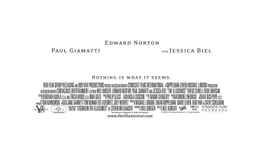 THE ILLUSIONIST - Credit Block
