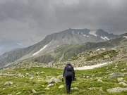 Otmar Penker bei Schlechtwetter