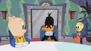 v.li.: Porky Pig, Daffy Duck, Tweety.