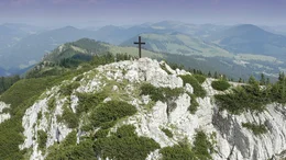 Der Hochlantsch-Gipfel 1722 m.