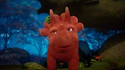 Zu dieser Stunde im Wald ist es für Ginger unmöglich, noch Schattenspiele zu machen.