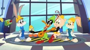 v.li.: Bugs Bunny, Tweety, Daffy Duck, Porky Pig, Lola Bunny