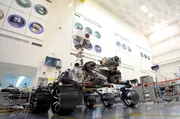 Der "Perseverance"-Rover der NASA soll unter anderem auf dem Mars nach Anzeichen f&uuml;r fr&uuml;heres Leben suchen.