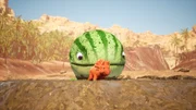 Wenn Ginger den Melonensuchus wieder ins Wasser schieben möchte, hat sie eine große Aufgabe vor sich.
