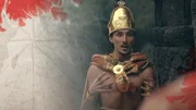Moctezuma wird von Cortés im eigenen Palast gefangen genommen und zur Marionette der Konquistadoren gemacht. Moctezuma wird von Cortés im eigenen Palast gefangen genommen und zur Marionette der Konquistadoren gemacht.