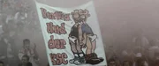 Homophobe Spruchb&auml;nder in der deutschen Bundesliga mit Comic von Ralf K&ouml;nig