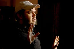 Director Xavier Gens on the set of HITMAN.
