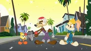 v.li: Tweety, Wile E. Coyote, Lola Bunny