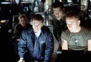 L-R: Lt. Starck (Joely Richardson), Dr. William Weir (Sam Neill), Captain Miller (Laurence Fishburne), Smith (Sean Pertwee)