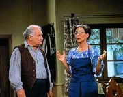 l-r: Alois (Peter Steiner), Afra (Gerda Steiner)