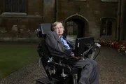Stephen Hawking at Gonville & Caius College Cambridge