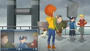 Steffi erzählt diese Folge in ihrem Videoblog. Auf der Fähre zur Wikingerinsel filmt sie ihre Freunde Fred, Radieschen und Kalle. Dandy, der Hund, schaut zu.