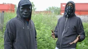 CHICAGO, ILL.- 'Shorty' and 'Villain,' freight train thieves. CHICAGO, ILL.- 'Shorty' and 'Villain,' freight train thieves.